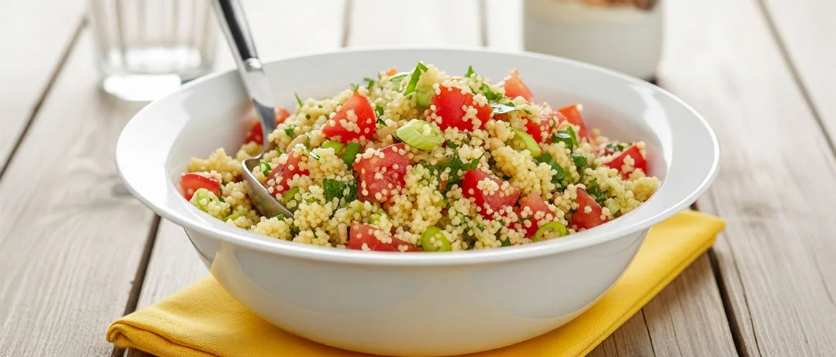 Domates ve Naneli Kuskus Salatası Tarifi
