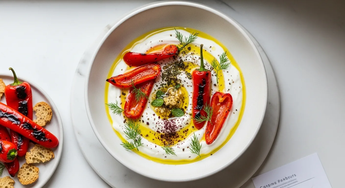 Roasted Pepper Yogurt Appetizer