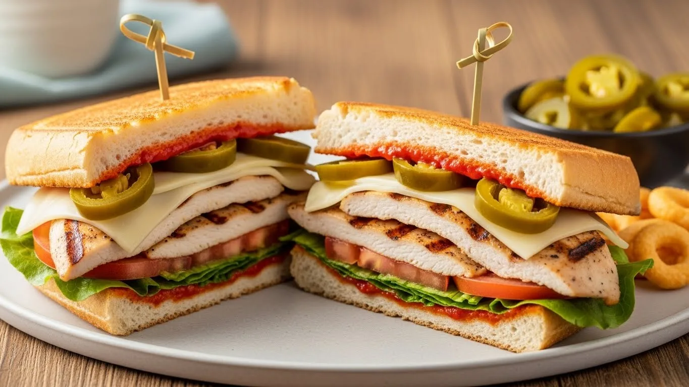 Acılı Jalapeño Tavuklu Sandviç